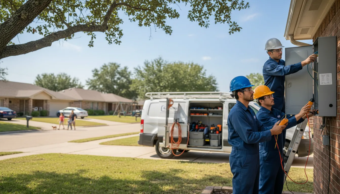 Certified electrician providing emergency electrical services in Hessmer, LA